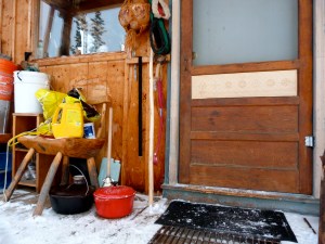 My dutch ovens in the "freezer"