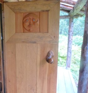 Door to lower cabin at Sherman