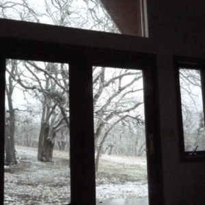 We can watch the birds and animals from our bedroom at Chimney Rock.